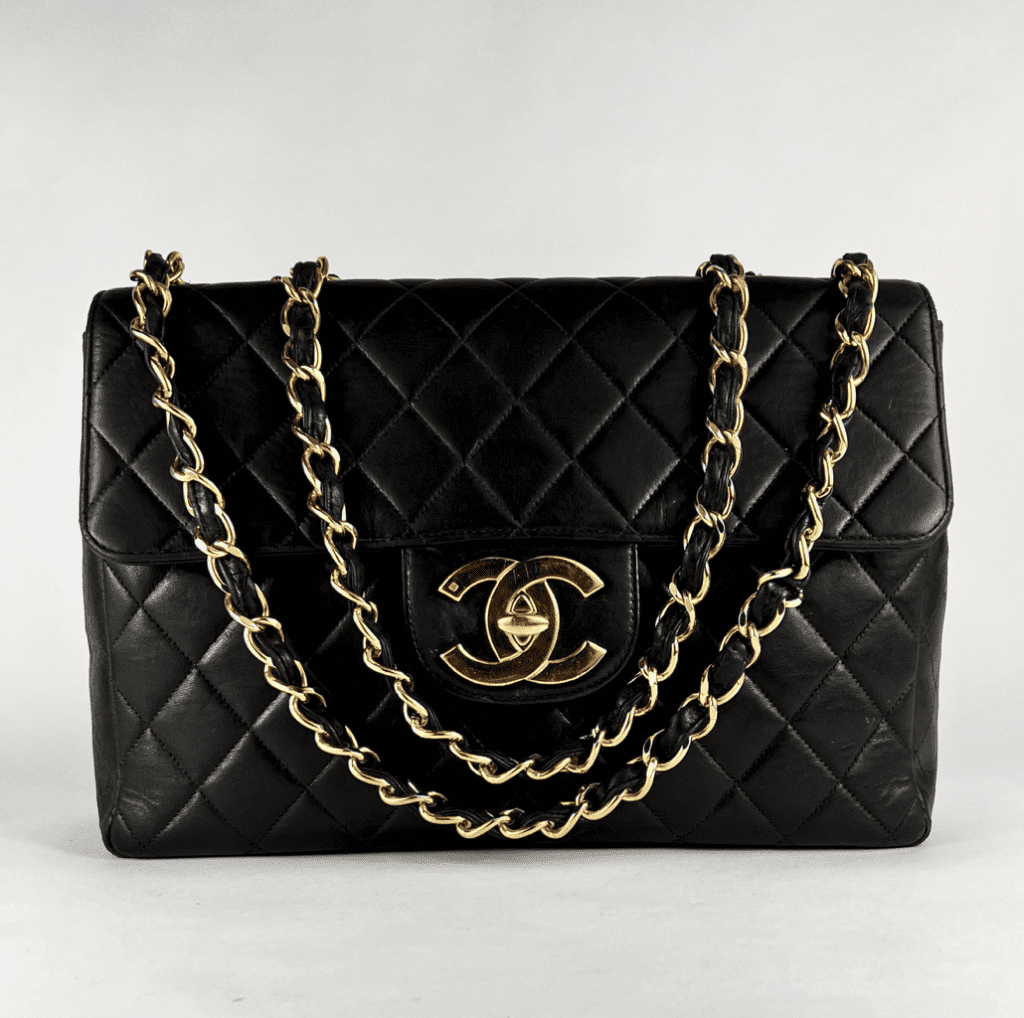CHANEL Lambskin Quilted XL Jumbo