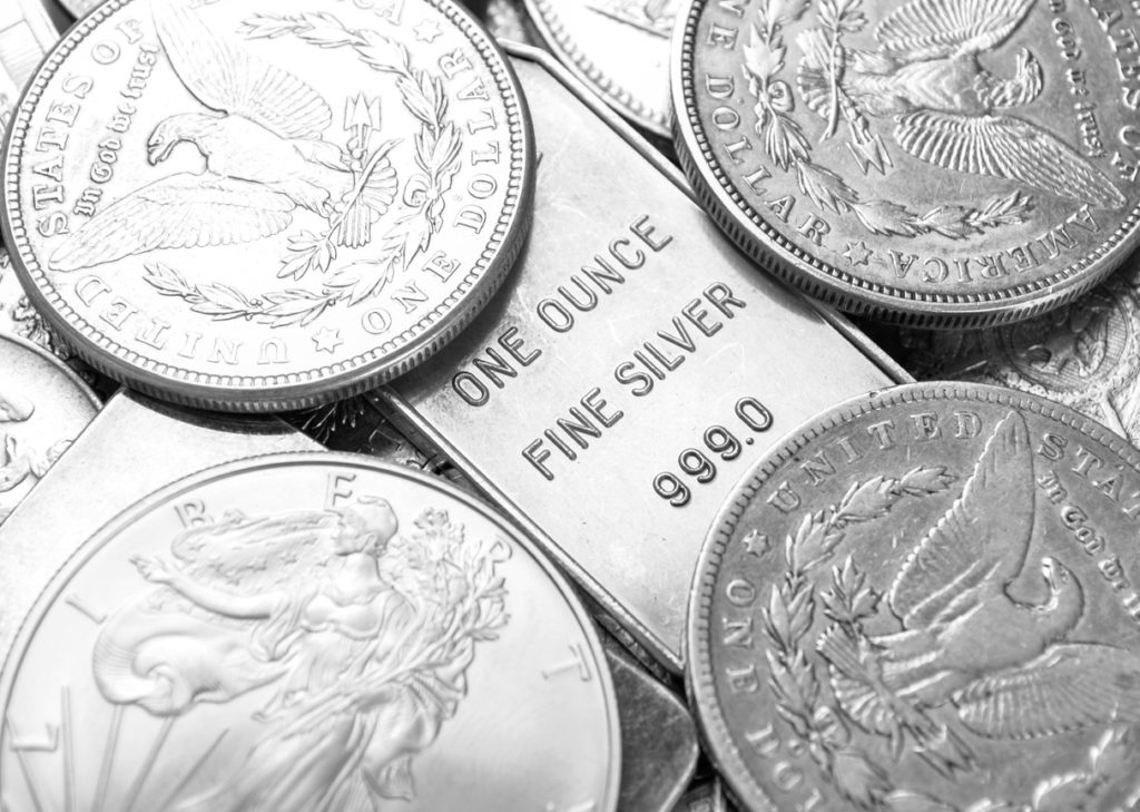 silver bullion and coins